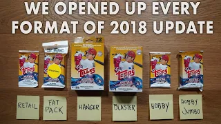 WE OPENED UP EVERY FORMAT OF 2018 TOPPS UPDATE!!