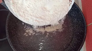 Pour the FLOUR into a boiling pan with water and it will instantly become a delicacy