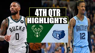 Memphis Grizzlies VS Milwaukee Bucks 4TH QTR  Feb 15, 2024 Highlights | NBA Season