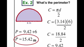 (C) Circumference of Semi Circles