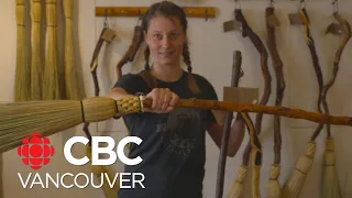 Making old-timey shaker style brooms