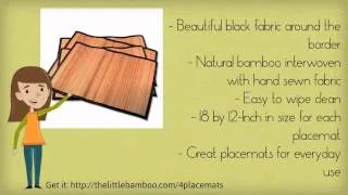 Bamboo Placemats - High Quality