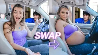 Pregnant Drive Thru Swap Challenge | CloeCouture