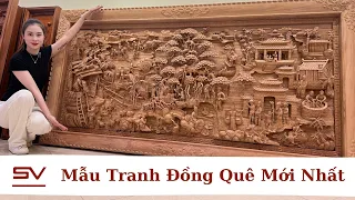 Mẫu tranh đồng quê mới nhất