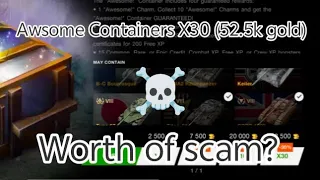 Awsome containers X30 (52.5k gold) - worth or scam? WoTb