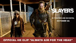 SLAYERS | Official HD Clip | "Always Aim For The Head" | Starring Thomas Jane, Abigail Breslin