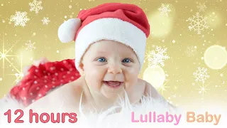 ✰ 12 HOURS ✰ Christmas LULLABY Music ♫ ✰ NO ADS ✰ CHRISTMAS MUSIC Instrumental ✰ Gold Snowflakes