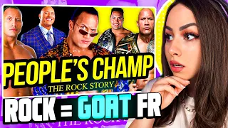 Girl Watches WWE -  The Rock Story (Full Career Documentary Reaction)