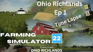 Harvest, baling, & Fertilizer Contracts, - Ohio Richlands Farming Simulator 22 Timelapse Ep 1