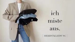 WARDROBE DECLUTTER | Ich sortiere Herbstkleidung aus | Minimalismus im Kleiderschrank