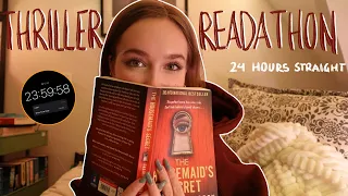 attempting to read ONLY THRILLERS for 24 hours straight | a 24 hour readathon!