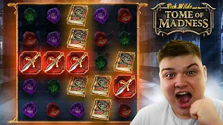 MY FIRST EVER SESSION On TOME OF MADNESS!! ($100 SPINS)