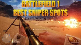 Battlefield 1: BEST Sniper SPOTS/Places - Sinai Desert - Tips - 1440p