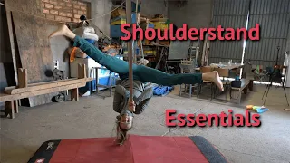 Slackline Shoulderstand Tutorial