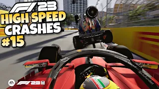 F1 23 HIGH SPEED CRASHES #15