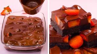 Chocolate Strawberry Mold Cake| So Yummy Cake Tutorials| Easy Chocolate Cake | Master Cake | #Shorts
