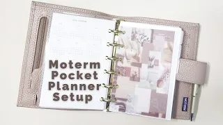 A7 Pocket Planner Setup| Moterm Pebbled Taupe