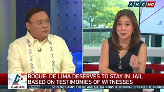 Roque to De Lima: Stop 'attacking' me, I'll stop hitting you back