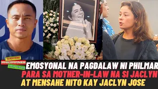 Emosyonal na Pagdalaw ni Philmar Alipayo kay Jaclyn Jose at Mensahe nito sa Biglaang Pagpanaw nito