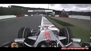 Lewis Hamilton Onboard Pole Position Lap - Spa 2008
