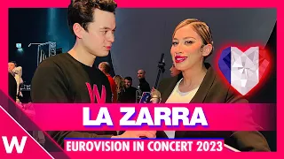 🇫🇷 La Zarra "Évidemment" | Eurovision In Concert 2023 INTERVIEW