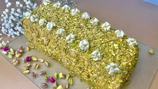 Have you ever tried pistachio sponge cake ? This is the recipe everyone is looking for .