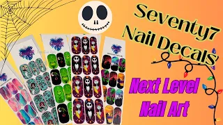 Seventy7 Nail Decals Haul 💙 10% OFF CODE | Easy Beginner Nail Art DIY | Halloween & Fandoms 👻