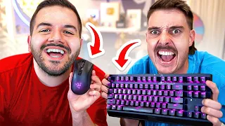 Fortnite, but LazarBeam uses the keyboard...I use the mouse