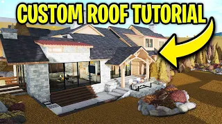 How to make a custom roof in Bloxburg! (Roblox)