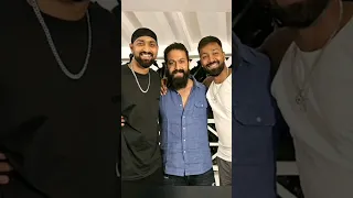 Rocking Star Yash with Pandya brothers #yash #hardikpandya #shorts