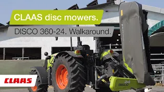 CLAAS disc mowers. DISCO 360-24. Walkaround.