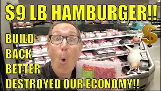 AMERICANS BEING CRUSHED BY HIGH FOOD & GROCERY PRICES!!! BUILD BACK BETTER DESTROYED OUR ECONOMY!!!