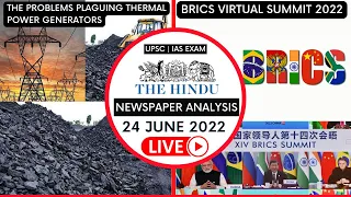 Daily Newspaper Analysis | 24 June 2022 | The Hindu Editorial Analysis | Current Affairs UPSC CSE |