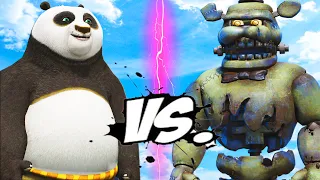 Kung Fu Panda (Po) vs Dreadbear (Five Nights at Freddy's) - Epic Battle