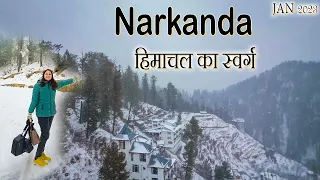 Narkanda - Most Beautiful Place Near Shimla Kufri Himachal-Tethys Himalaya Narkanda-Snowfall 2023