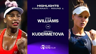 Venus Williams vs. Veronika Kudermetova | 2023 Cincinnati Round 1 | WTA Match Highlights