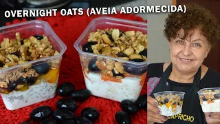 SUBSTITUA SEU CAFÉ DA MANHÃ OU LANCHE DA TARDE POR OVERNIGHT OATS!!!