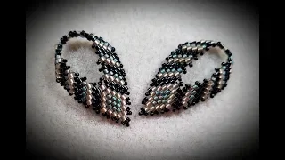 Fancy Patterned Russian Leaf Earrings