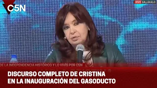 CRISTINA KIRCHNER habló en la INAUGURACIÓN del GASODUCTO NÉSTOR KIRCHNER