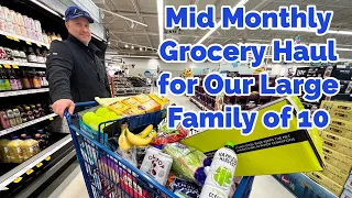 LARGE FAMilY MiD MONTHLY GROCERY HAUL WiTH MY HONEY