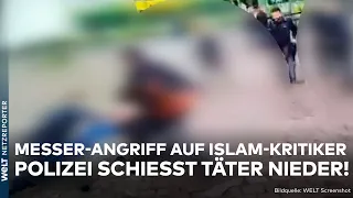 MANNHEIM: Messer-Angriff auf Islam-Kritiker! Täter angeschossen! Terror-Verdacht in Deutschland