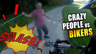 Stupid, Angry People Vs Dirt Bikers 2021 - Angry Man Chases Motorcycle!