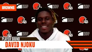 David Njoku: "It feels really good to be back. My body is healed and I am ready to go."