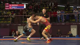 Qual. GR - 60 kg: Z. ABOVIAN (UKR) v. K. KAMAL (TUR)