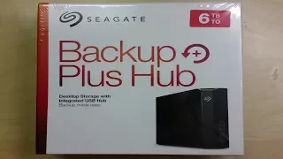 Seagate Backup Plus Hub 6TB USB 3.0 Desktop Hard Drive -  Speedy Unboxing & Overview