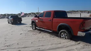 Everyone is stuck on Padre Island, Texas!