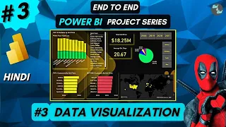 Data Visualization in Power BI - End to End Project Series Power BI | Hindi 2023 | For Beginners