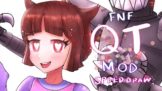 Drawing the QT fnf mod in my style (speed draw)