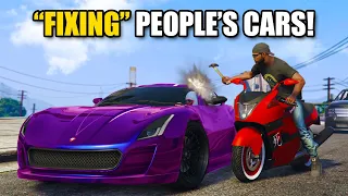 "Fixing" people's cars. | GTA 5 THUG LIFE #384