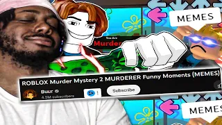 Buur Vs Murder Mystery 2 | ROBLOX Murder Mystery 2 MURDERER Funny Moments REACTION
